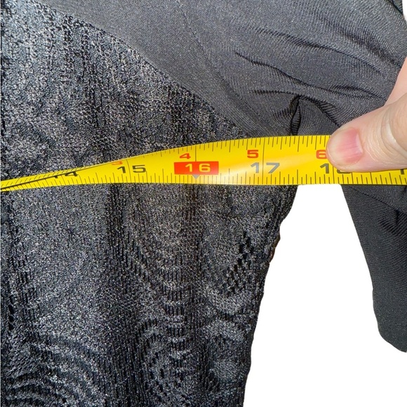 NWT KSL by Karin Stevens Black Lace Overlay Dress – Size 14W - Picture 13 of 14